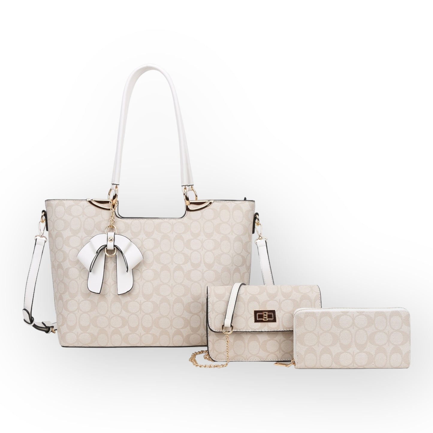 Bow 3pcs handbag set